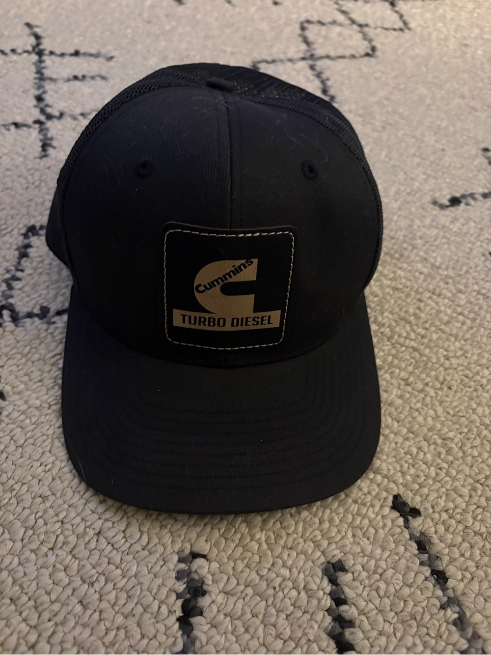 Black Mesh-Back Hat